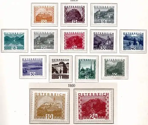 Österreich 1929 Nr 498 bis 511 Postfrisch / **