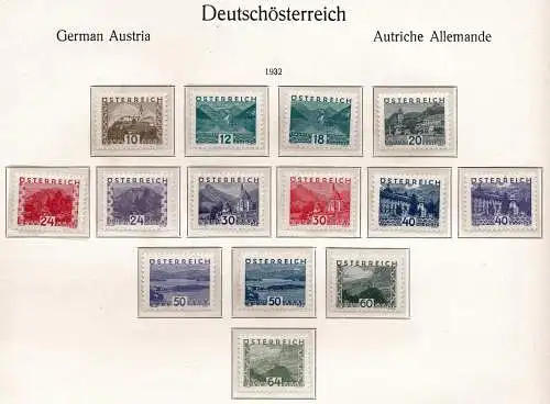 Österreich 1932 Nr 530 bis 543 Postfrisch / **