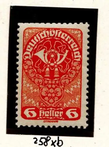 Österreich 1919 Nr 258xb Postfrisch / **