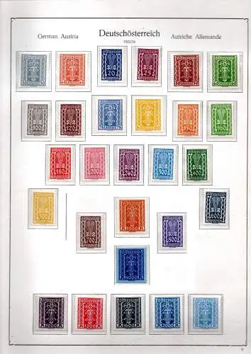 Österreich 1922 Nr 360 bis 397 Postfrisch / **