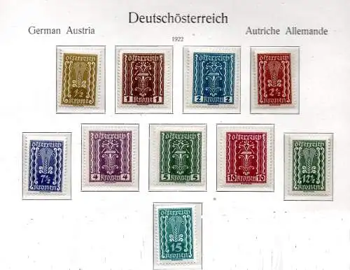 Österreich 1922 Nr 360 bis 397 Postfrisch / **