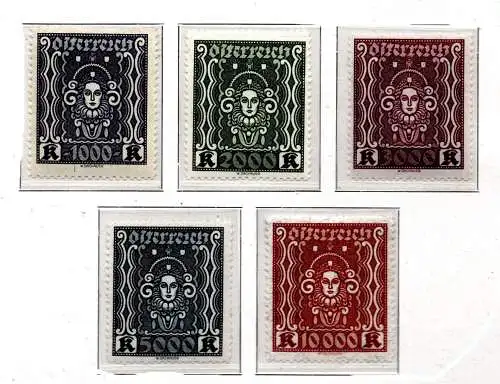 Österreich 1922 Nr 398 bis 408 Postfrisch / **