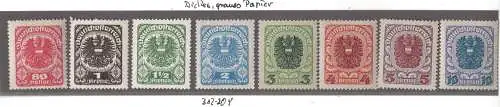 Österreich 1920 Nr 312 bis 320y Postfrisch / **