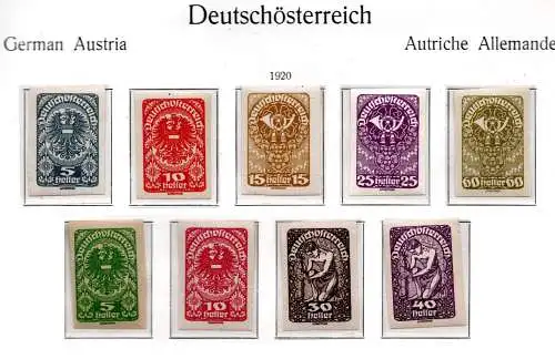 Österreich 1919 Nr 275 bis 283 Postfrisch / **
