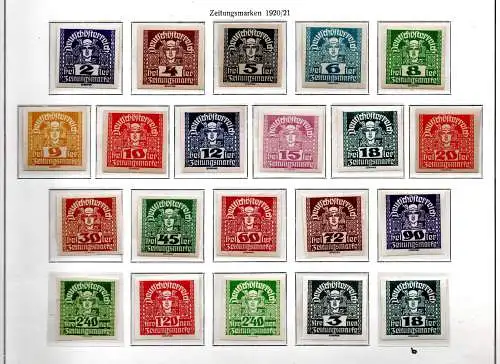 Österreich 1920 Nr 293 bis 311x + 302b Postfrisch / **