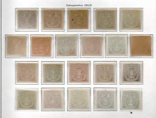 Österreich 1920 Nr 293 bis 311x + 302b Postfrisch / **