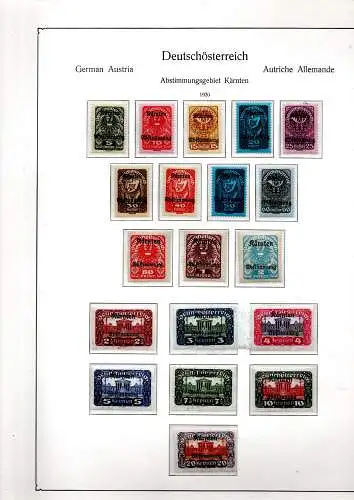 Österreich 1920 Nr 321 bis 339 Postfrisch / **