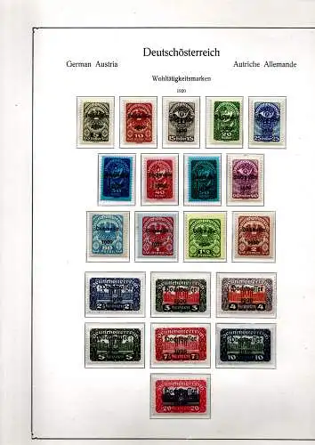 Österreich 1920 Nr 340 bis 359 Postfrisch / **