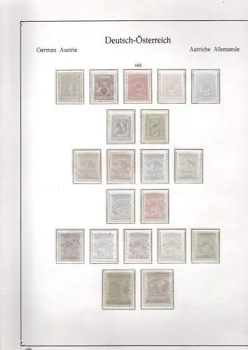 Österreich 1925 Nr 447 bis 467 Postfrisch / **