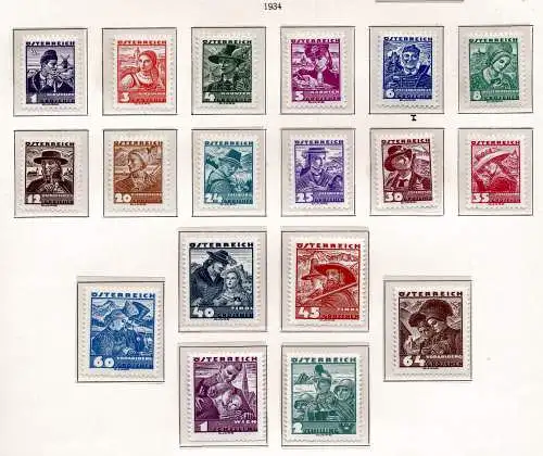 Österreich 1934 Nr 567 bis 587 Postfrisch / **