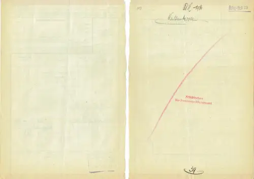 geteilter Eilfrachtbrief 1931lebende Forstpflanzen Georg GÖCKING / SCHÖNWALD #83
