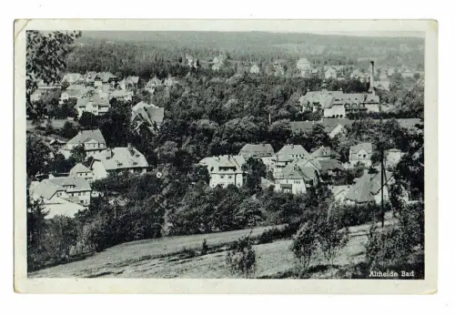 Altheide Bad in Schlesien  - alte Ansichtskarte (gelaufen)
