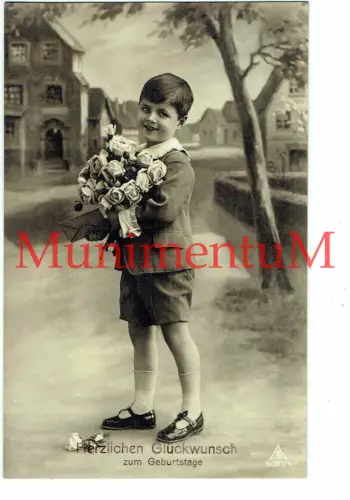 Postkarte Geburtstag Essen-West Hopper Deutsches Reich Ebert F64