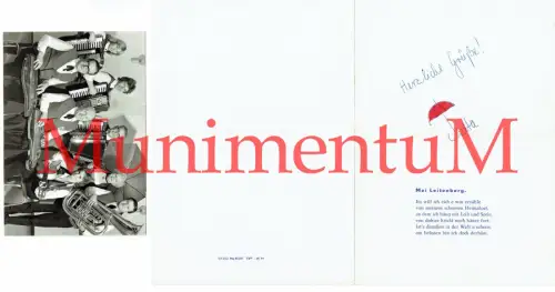 Leitenberg Weitisberga über Wurzbach MUSIKANTEN Foto / Liedtext