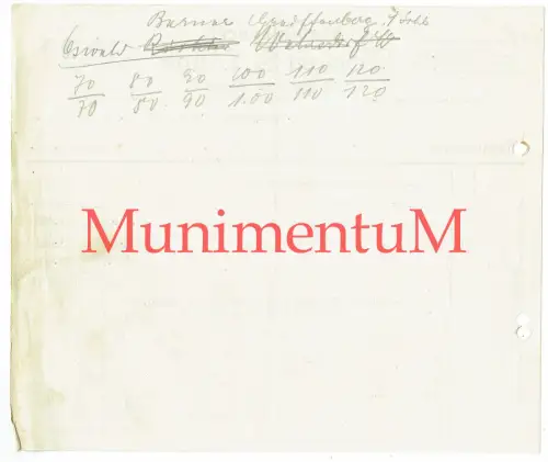 Holzbiegerei Weigel & Lange GREIFFENBERG , LÖWENBERG, i. SCHLESIEN Rechnung 1925