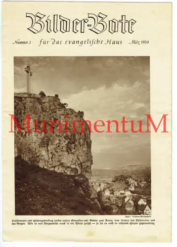 Bilder-Bote für das evangelische Haus - Ausgabe März 1939 Nr. 3, Foto Worpswede