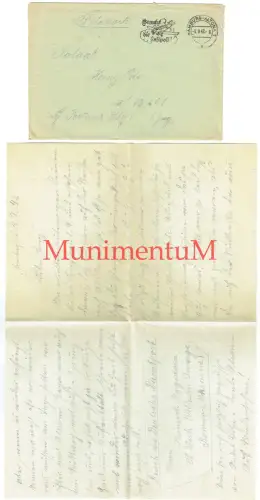 Feldpostbrief 1942 Luftnachrichten Lg Flgm Regiment 11 - Luftalarm Vater Ukraine