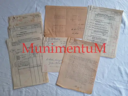 Entschuldungsamt GÜSTROW 1941 Bauer Möller GIELOW Bauplan Stall Kostenanschlag