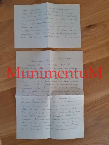 Regimentsstab Sicherungs-Regiment 194 Feldpostbrief 1943 Feldpost III. Btl. F58