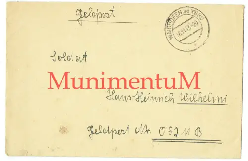 Heeres-Flakartillerie-Abteilung 285 Großdeutschland - leerer Feldpostbrief 1943