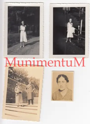 4 Fotos (Minna) Luise Wyczynski Wiczinski aus LÜDENSCHEID, Witwe v. Ferdinand