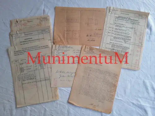 Entschuldungsamt GÜSTROW 1941 Bauer Möller GIELOW Bauplan Stall Kostenanschlag