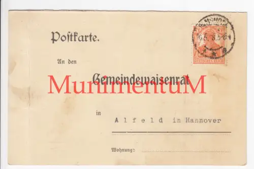 Gemeindewaisenrat ALFELD i. Hann. - Magistrat ELMSHORN 1918 | Mündel Burmeister