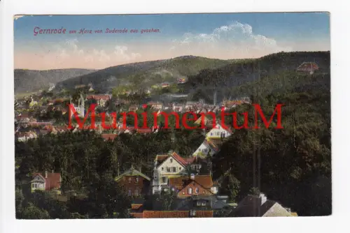Ansichtskarte GERNRODE am Harz SUDERODE n. CÖTHEN Anhalt 1922