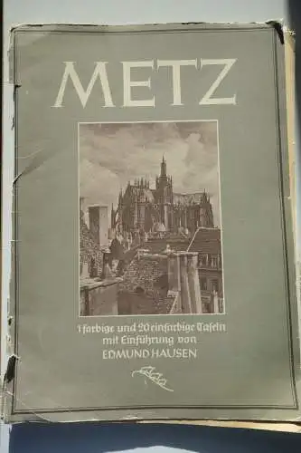 Metz Broschüre Edmund Hausen Metz 20 einfarbige Tafeln 1 farbige Tafel 
