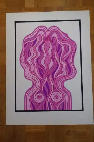 Jan Lenica Siebdruck Serigraphie Lulu 1971