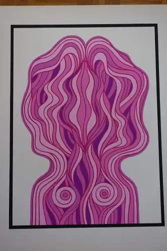 Jan Lenica Siebdruck Serigraphie Lulu 1971