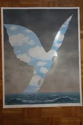 Poster Plakat Reproduktion Offset Magritte die große Familie Taube 