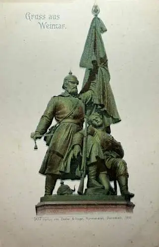 Ak Gruss aus Weimar