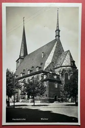 Ak Weimar - Herderkirche