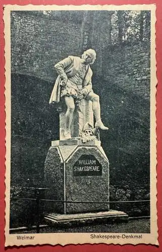 Ak Weimar, Shakespeare-Denkmal 