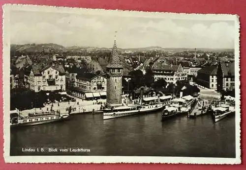 Ak Lindau i. B., Blick vom Leuchtturm 