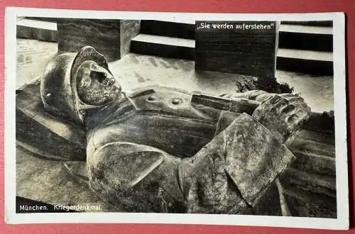 Ak München Kriegerdenkmal „Sie werden auferstehen“
