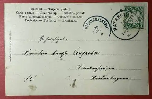 Ak Bayreuth, Opernplatz 