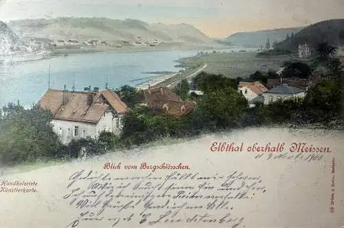 Ak Elbthal oberhalb Meissen 