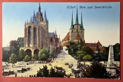 Ak Erfurt, Dom und Severikirche