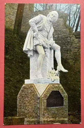 Ak Weimar, Shakespeare-Denkmal 