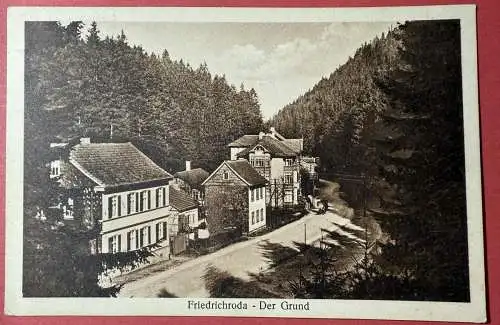 Ak Friedrichroda - Der Grund, Thüringen 