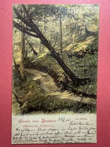 Ak Gruß aus Buckow, Die Hölle, Märkische Schweiz 