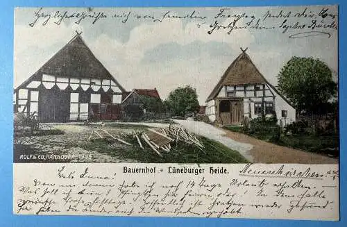 Ak Bauernhof - Lüneburger Heide, Neuenkirchen