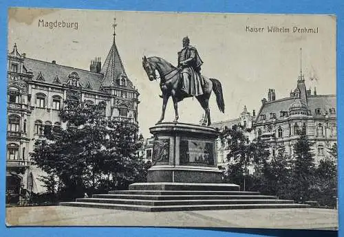 Ak Magdeburg, Kaiser Wilhelm Denkmal 