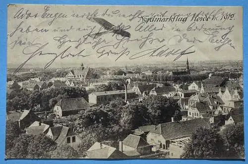 Ak Heide - Nordmarkflug 1912