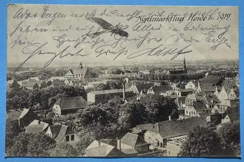 Ak Heide - Nordmarkflug 1912