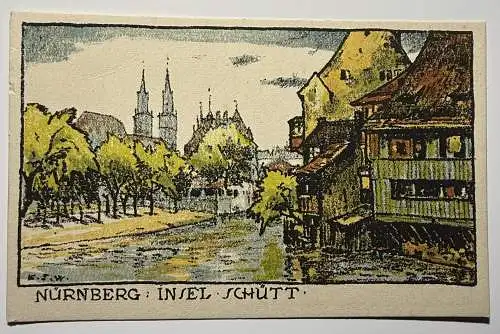 Ak Nürnberg, Insel Schütt