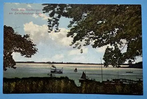 Ak Gruss aus Dreibergen am Zwischenahner Meer