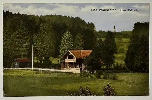 Ak Bad Wörishofen, Café Zillerthal